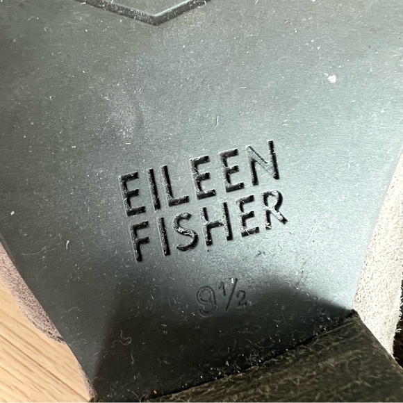 Eileen Fisher Women's Taupe Suede heels gray women’s 9.5 - Picture 6 of 6